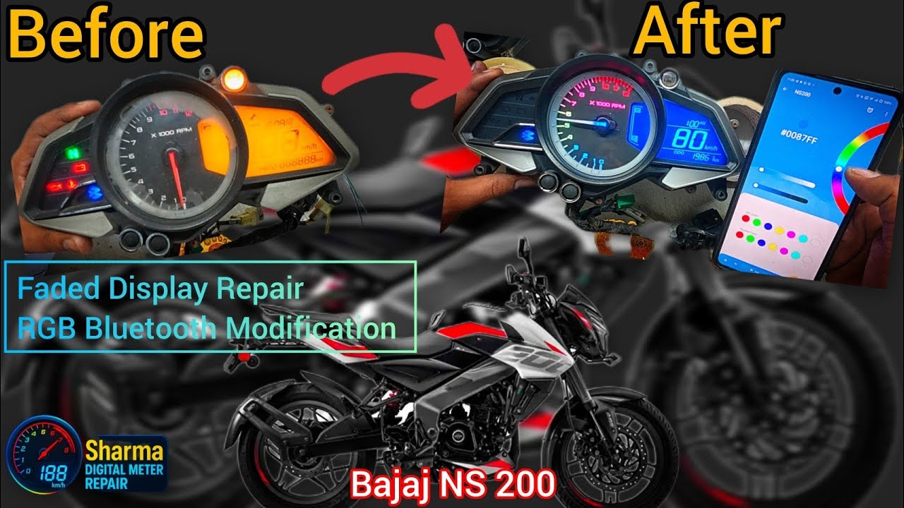 NS 200 Meter Repair and Modification with RGB BLUETOOTH CONTROL (New Type)