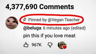 When a Youtuber deletes your comment
