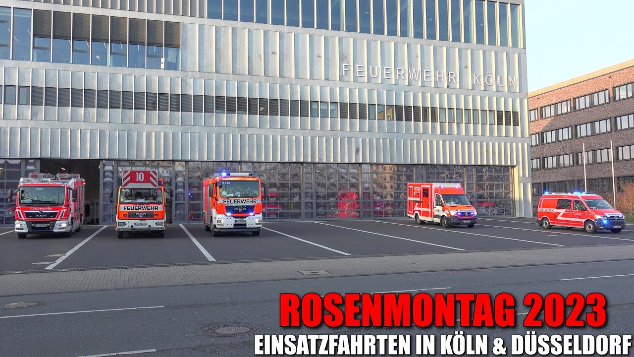 [EINSATZFAHRTEN AN ROSENMONTAG IN KÖLN & DÜSSELDORF] - Feuerwehr - Polizei & Rettungsdienst - [2023]