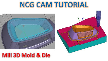 NCG CAM Tutorial #3 | Rough Adaptive - Mill 3D Toolpath Mold & Die