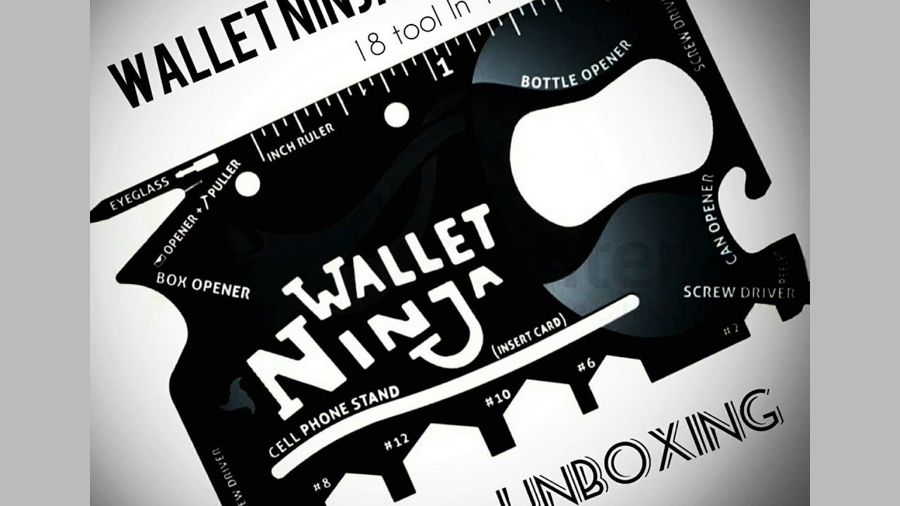 Wallet Ninja 18 in 1 Tool Unboxing 😊 YouTube