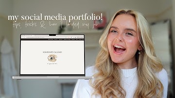 My Social Media Marketing Portfolio! 💻💫 | creative portfolio tips & my job in the beauty industry
