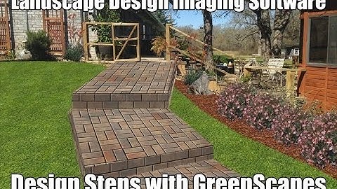Landscape Design Software creating Steps using GreenScapes.