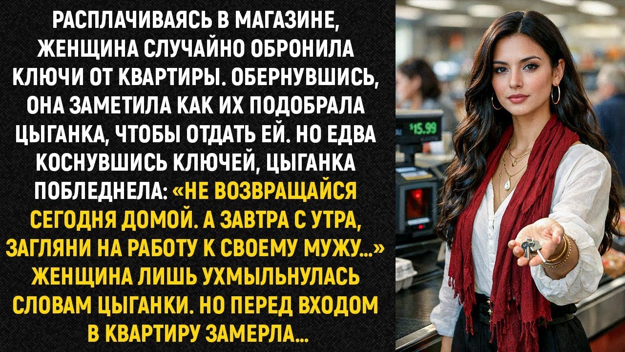 Расплачиваясь в магазине, женщина случайно выронила ключи от квартиры. Обернувшись, она вдруг замети
