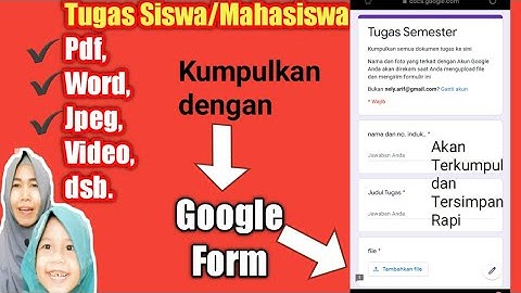 Cara Membuat Tempat Upload File Tugas di Google Form