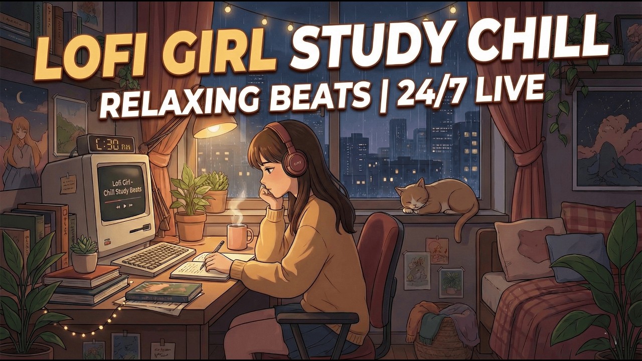 Vintage Cafe Vibes ☕️ 90's Chill Lofi & Rain Sounds for Deep Focus - Spring 2026 #3