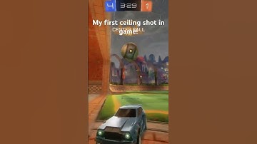 My first ceiling shot in game!!!  #rocketleague #rocketleagueclips ￼