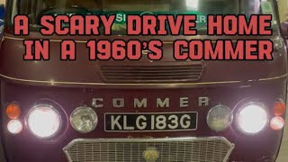 Driving a 1968 Commer Campervan home 250 miles in the worst weather EVER!
