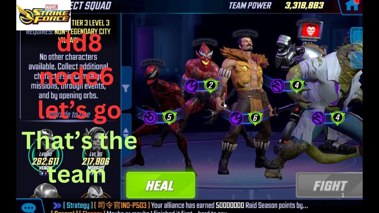 Dark Dimension 8 Node 6 Well it's ok untill is not Part 1in MSF as a F2P.