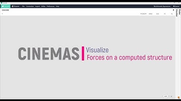 Visualize forces on a computed structure in CINEMAS