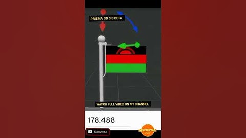 HOW TO MODEL & ANIMATE A 3D FLAG USING PRISMA 3D 3.0 BETA VERSION #prisma3dtutorial #3dmodeling