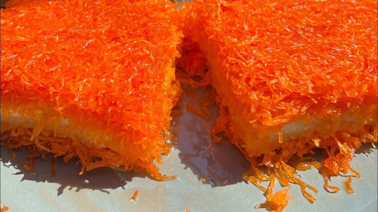 عمل كنافة بالقشطه المنزليه التي تنفع لجميع انواع الحلويات ||#iraq #cooking #كنافة #كنافة_بالقشطة 😋