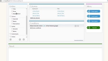 Quickly scaffold an "advanced search" form in your ASP.NET MVC app with EasyQuery Nuget package