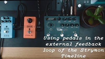 How to use guitar pedals in the external feedback loop of the Strymon Timeline [T005]