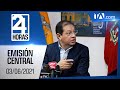 Noticias Ecuador: Noticiero 24 Horas 03/06/2021 (Emisión Central)