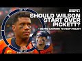 Should Russell Wilson start over Kenny Pickett? + Bears looking to &#39;hold on&#39; to Fields? 👀 | Get Up