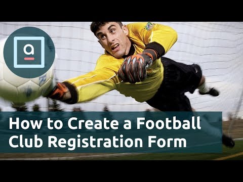 Create Free Football Club Registration Form with AidaForm - video from AidaForm