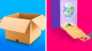 CLEVER IDEAS TO REUSE OLD BOXES || Creative Cardboard Projects by 5-Minute Recipes!