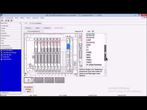 KX-TDE600  Starting PC programming ans setting of incoming ring