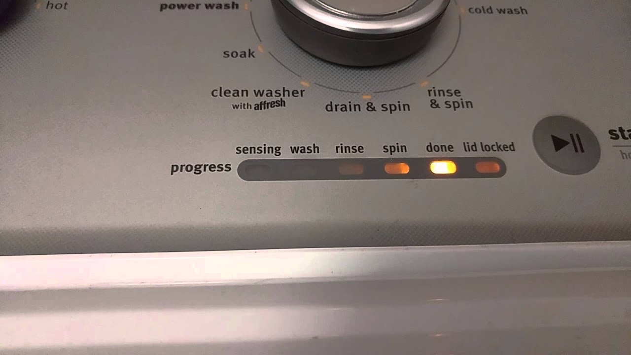 Maytag bravos mct washer restart by itself - YouTube