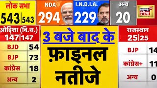 Lok Sabha Election Results :  3 बजे बाद की Final Counting News | chunav result | N18ER