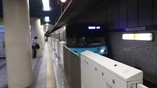 横浜市営地下鉄3000S形3601F 普通あざみ野行き 新横浜駅到着