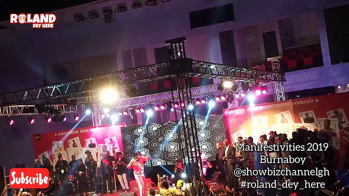 Burna boy 's performance at Manifestivities 2019