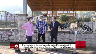 ENTRA EN FUNCIONAMIENTO LA ESTACIÓN DE EJERCICIO BIOSALUDABLE JUNTO AL CENTRO CÍVICO DE VIÉRNOLES