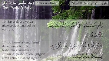 سورة الجن تلاوة عراقية قديمة ونادرة للشيخ وليد ابراهيم الفلوجي مترجمة تركي Jin Suresi Kur'an-ı Kerim