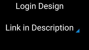 Login Xml Design in Android Studio