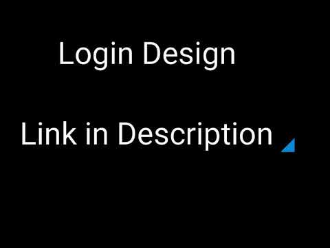 Login Xml Design in Android Studio