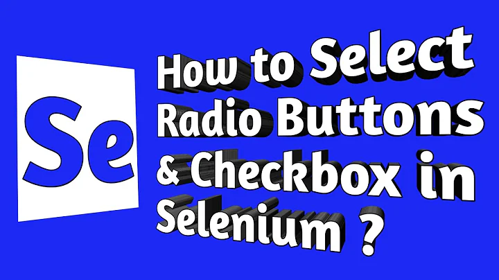 How To Select Radio Buttons and Checkboxes in Selenium WebDriver