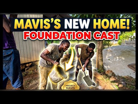 We cast aunty mavis house foundation now its time for the walls
