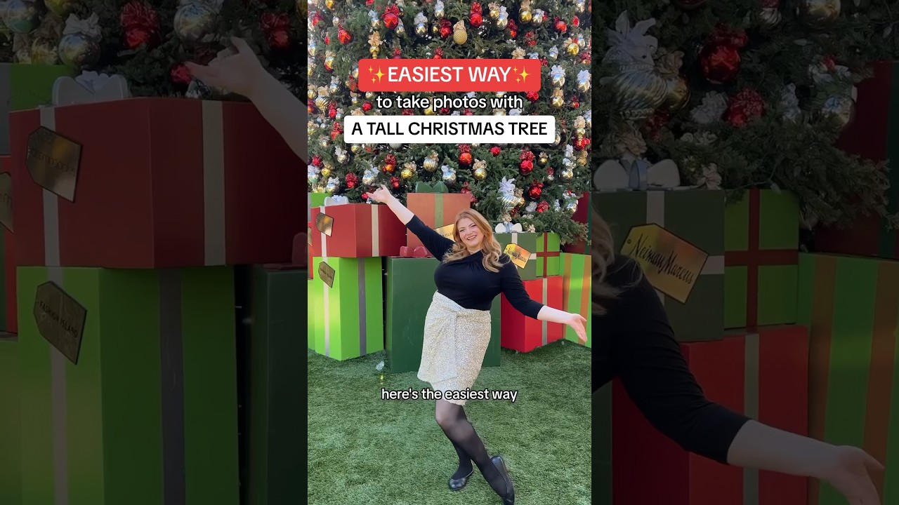 EASIEST Hack 📸 For Taking Photos With A TALL Christmas Tree 🎄 