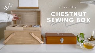 CLASSIKY Chestnut Sewing Box