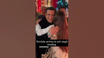 superstar govinda arrives in arti singh weeding #dance,# artikishaddi