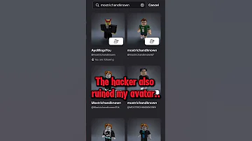 SOMEONE HACKED MY ROBLOX 