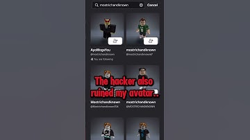 SOMEONE HACKED MY ROBLOX 😨😭