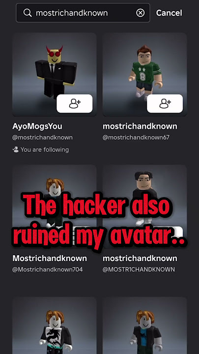 SOMEONE HACKED MY ROBLOX 😨😭
