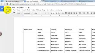 Lesson Plan Templates