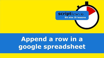 Append a row in a google spreadsheet