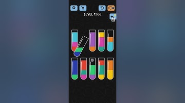 Water Color Sort Level 1386 1387 1388 1389 WalkThrough Solution Gameplay