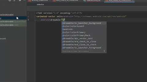【ANDROID STUDIO】animated vector drawable