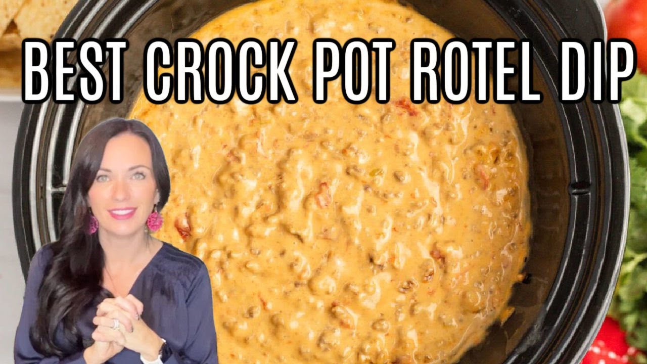 Crockpot Cheesy Rotel Dip - The Rockstar Mommy