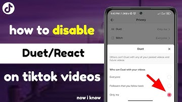 How to Disable Duet on Tiktok Videos 2023 | Turn off Tiktok React