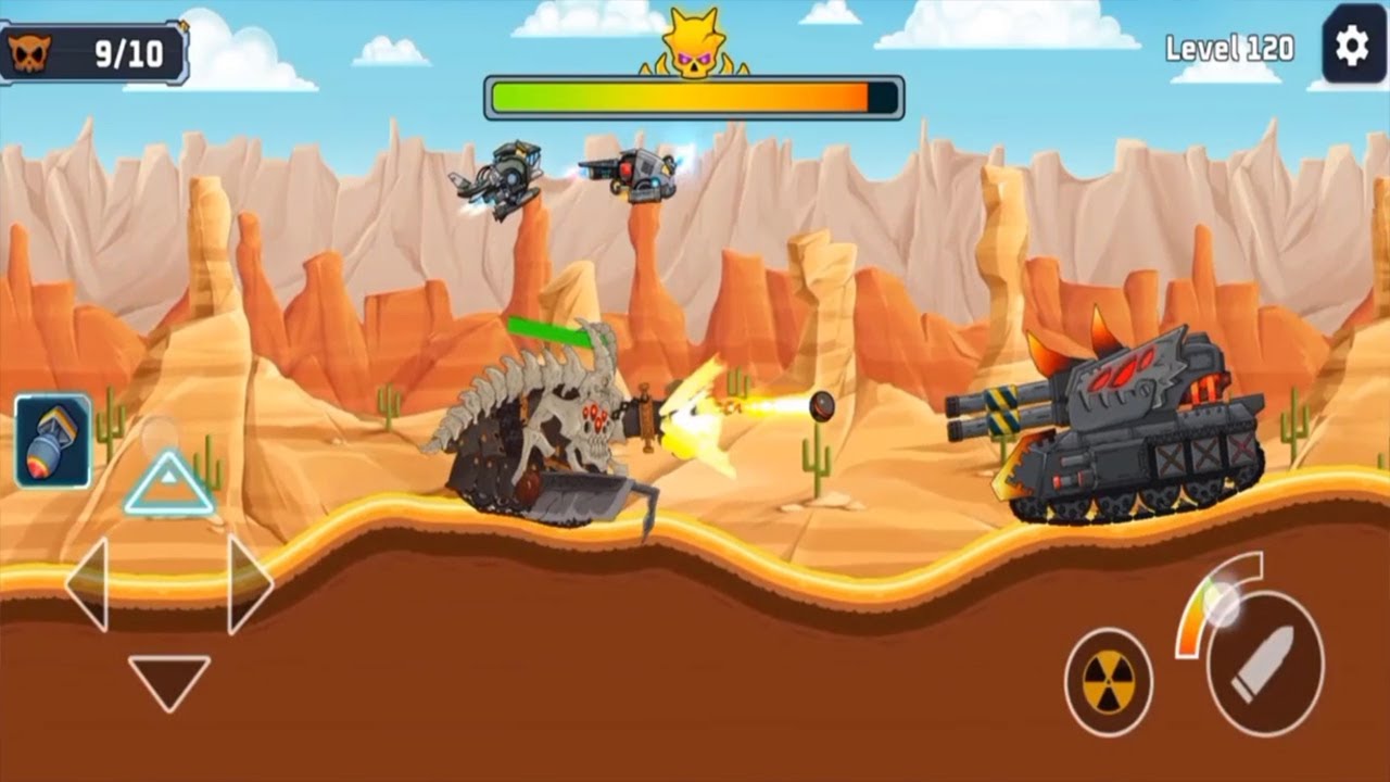 Hills of Steel Gameplay 19 Fully Upgraded and Unlocked all 22 Tanks (Unlimited Coins & Gems