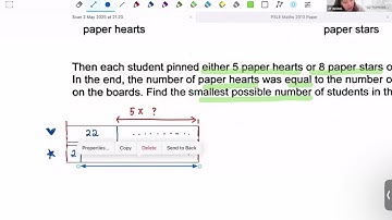 Answers to PSLE Math 2024 Paper 1 Question 30 (Hearts and Stars Common Multiple Question)