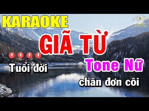 Karaoke Giã Từ Tông Nữ - Giã Từ Karaoke Tone Nữ Nhạc Sống | Trọng Hiếu