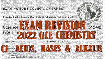 2022 GCE SCIENCE PAPER 2 QUESTION C1