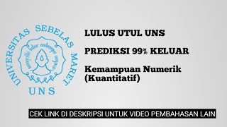 (PREDIKSI) UTUL UNS 2026 KEMAMPUAN NUMERIK / KUANTITATIF (1)